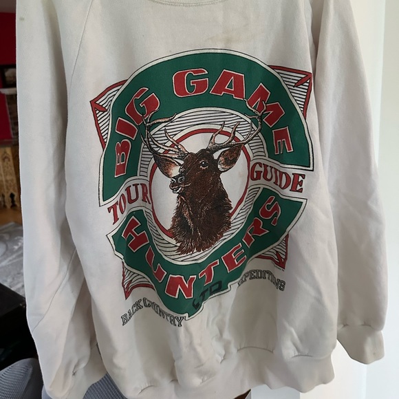 Very rare 80s Big Game Hunters Back Country Tour Guide crewneck sweatshirt - Picture 6 of 8